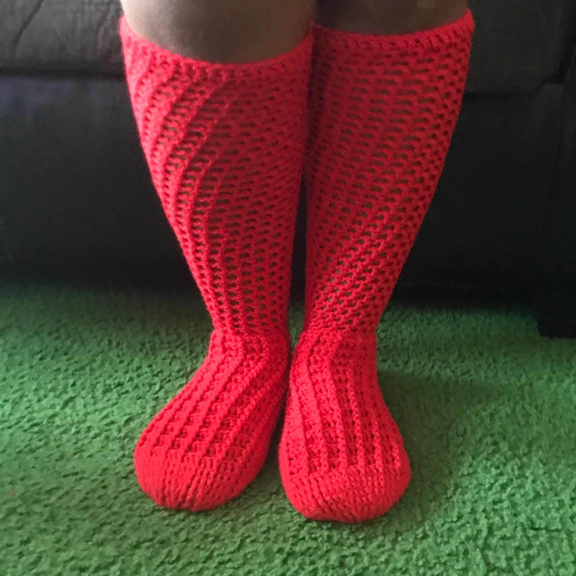 Womens knee high slipper socks best sale